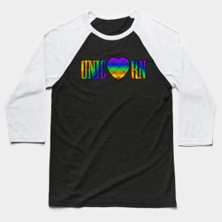 I Heart Unicorn Baseball T-Shirt